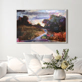 Colorful Wilderness VI - High Resolution Giclee Printed Canvas Framed in Contemporary Clear Acrylic Frame